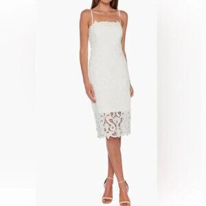 NWT Bardot Ivory Lace Bridal Lina Lace Sheath Dress | 8